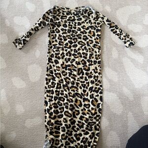 Posh Peanut Leopard Print Kids One Piece